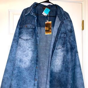 Long sleeve denim jacket